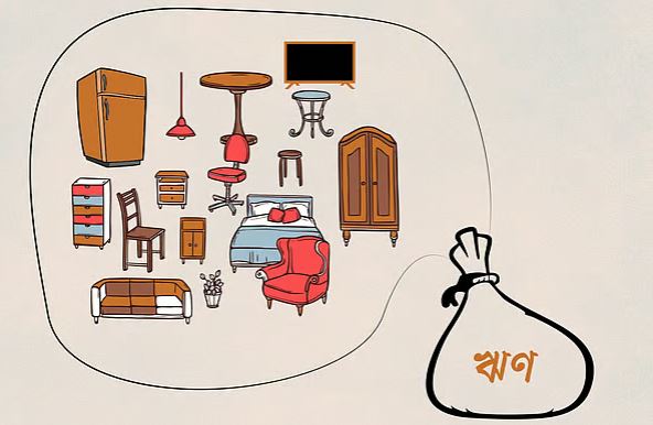 টিভি, ফ্রিজ, আসবাব কিনতেই বেশি ঋণ করছে সাধারণ মানুষ