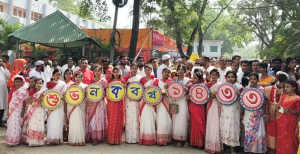 উল্লাপাড়ায় বর্ণাঢ্য আয়োজনে পহেলা বৈশাখ উদযাপন