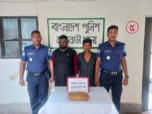 রাজবাড়ীতে ১কেজি গাঁজাসহ কুষ্টিয়ার দুই কারবারি গ্রেপ্তার