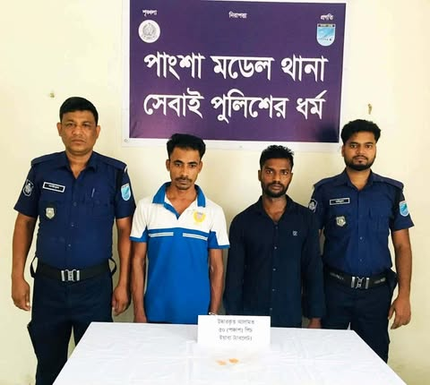 পাংশায় ৫০ পিস ইয়াবাসহ ২ মাদক কারবারি গ্রেপ্তার