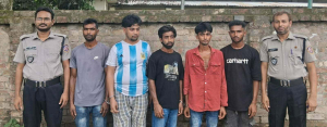 রাজবাড়ীতে গাঁজাসহ ৫ জন গ্রেফতার: মোবাইল কোর্টে সাজা