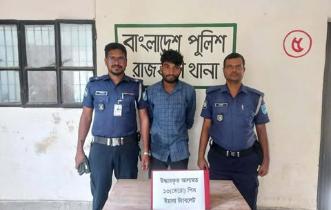 রাজবাড়ীতে ইয়াবাসহ যুবক গ্রেফতার