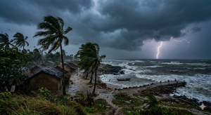 ১৯ জেলায় শক্তিশালী ঝড়ের শঙ্কা, নদীবন্দরে সতর্কবার্তা