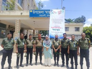 কালুখালী উপজেলা স্বাস্থ্য কমপ্লেক্সে ১০ সশস্ত্র আনসার মোতায়েন