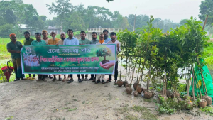 দৌলতদিয়ায় ‘এসো আমরা গড়ি’র মানবিক উদ্যোগ: শিক্ষার্থীদের মাঝে শিক্ষা উপকরণ ও বৃক্ষরোপণ