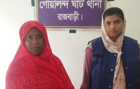 গোয়ালন্দঘাটে ১৮ গ্রাম হেরোইনসহ নারী মাদক কারবারি গ্রেপ্তার