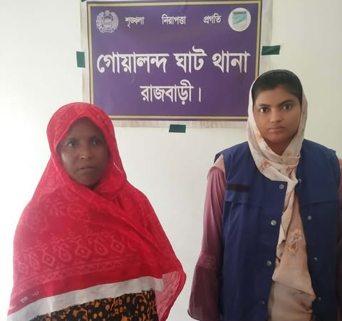 গোয়ালন্দঘাটে ১৮ গ্রাম হেরোইনসহ নারী মাদক কারবারি গ্রেপ্তার